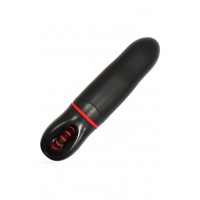 Классический вибратор с гладкой поверхностью AMOR VIBRATOR REAL MEDIUM Black (Приложение НЕ Функционирует!)