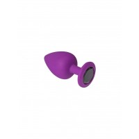 Анальная пробка, Purple Silicone Black Diamond, S