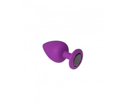 Анальная пробка, Purple Silicone Black Diamond, S