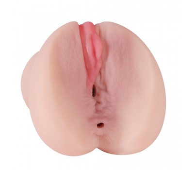 Реалистичная вагина-анус Linda Super Realistic без вибрации цвет телесный