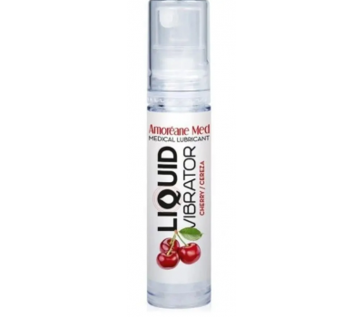 Стимулирующий лубрикант от Amoreane Med: Liquid vibrator - Cherry ( жидкий вибратор ), 10 ml