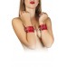 Наручники Leather Restraints Hand Cuffs, Red