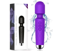 Вибратор микрофон «Violet Microphone», 20 режимов вибрации ,фиолетовый