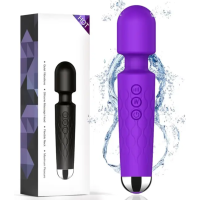 Вибратор микрофон «Violet Microphone», 20 режимов вибрации ,фиолетовый