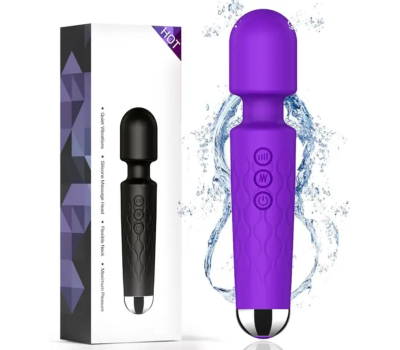 Вибратор микрофон «Violet Microphone», 20 режимов вибрации ,фиолетовый