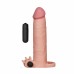 Удлиняющая насадка с вибрацией Add 3" Vibrating Penis Sleeve, Flesh