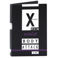 Духи с феромонами для мужчин X phero Men Violet Body Attack, 1 ml