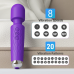 Вибратор микрофон «Violet Microphone», 20 режимов вибрации ,фиолетовый