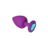 Анальная пробка, Purple Silicone Topaz, S