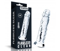 Прозрачный реалистичный фаллоимитатор с присоской 7.0'' Flawless Clear Dildo, Clear