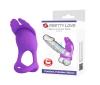 Эрекционное кольцо Pretty Love - Vibration Penis Ring SILAS Purple