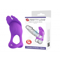 Эрекционное кольцо Pretty Love - Vibration Penis Ring SILAS Purple