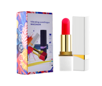 Вибратор помада "Lipstick", белый, 10 режимов вибрации
