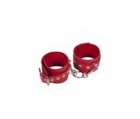 Наручники Leather Restraints Hand Cuffs, Red