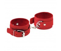 Наручники Leather Standart Hand Cuffs, Red