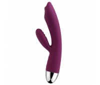 Вибратор вагинально-клиторальный Trysta с волновым эффектом,цвет фиолетовый