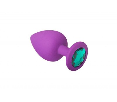 Анальная пробка, Purple Silicone Emerald, S