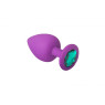 Анальная пробка, Purple Silicone Emerald, S