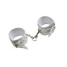 Оковы Leather Double Fix Leg Cuffs, White