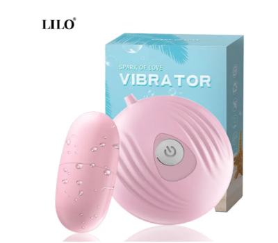 Вибро-яйцо с проводным управлением и 7 режимами вибрации Lilo Pink
