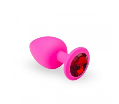 Анальная пробка, Pink Silicone Ruby, L