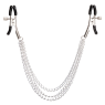 Зажимы для сосков "Clamps three large chains", три цепочки