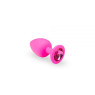 Анальная пробка Soft Silicone Pink Silicone Pink-Rhodolite, S