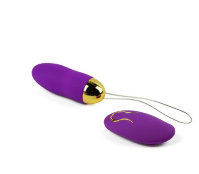 Вагинальное яйцо "Remote egg" с пультом ДУ, 10 режимов вибрации, фиолетовый