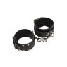 Оковы на ноги "Leather Dominant Leg Cuffs", black (Кожа/ Металл)