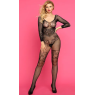 Ажурный боди-комбинезон с рукавами Samantha S/L