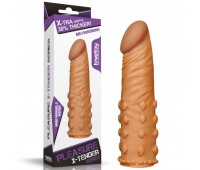 Насадка с пупырышками Add 2" Pleasure X Tender, Brown