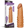 Насадка с пупырышками Add 2" Pleasure X Tender, Brown
