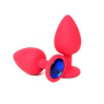 Анальная пробка, Red Silicone, Sapphire S