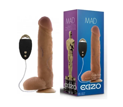 Вибратор на присоске EGZO Ciberskin DVR005 ( 24 см х 5 см )