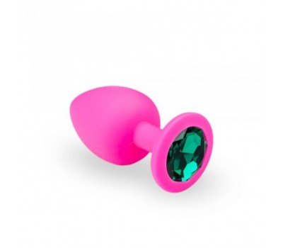 Анальная пробка, Pink Silicone Emerald, L