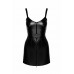 Платье Noir Handmade F320 Starlet wetlook minidress with ring belt - XL