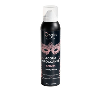 Массажная пенка Orgie – Acqua Croccante Sakura (150 мл), эффект лопающихся пузырьков