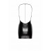 Платье Noir Handmade F307 Mirage wetlook mini dress with jewelry rhinestone chain - 3XL