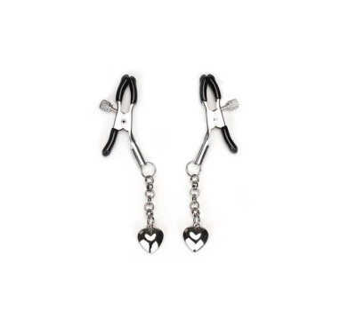 Зажимы для сосков Liebe Seele Solid Heart Nipple Clamps Silver
