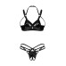 Комплект Obsessive Keira Lise 2-pcs crotchless set L/XL