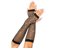 Митенки Leg Avenue Rhinestone Fishnet Arm Warmers Black