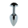 Металлическая анальная пробка Lux Active – Rose Anal Plug – Black