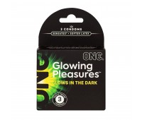 Презервативы ONE Glowing Pleasures 3 шт, картонная коробка