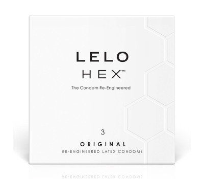 Презервативы LELO HEX Condoms Original 3 Pack (мятая упаковка!!!)