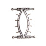 Зажим для половых губ Master Series Spread'Em Poker Vagina Clamp with Adjustable Pressure Screws