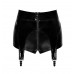 Шортики Noir Handmade F325 Glam suspender wetlook and vinyl shorts - XL