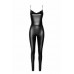 Комбинезон Noir Handmade F306 Mirage catsuit with jewelry rhinestone chain adorning the back - M