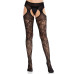 Колготки Leg Avenue Cross Hatch Floral Lace Suspender Hose One Size