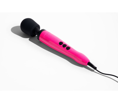Вибромассажер DOXY Die Cast Massager Hot Pink, очень мощный, питание 220В, металлический корпус