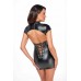 Платье Noir Handmade F309 Fantasy wetlook mini dress with lace up back - XL